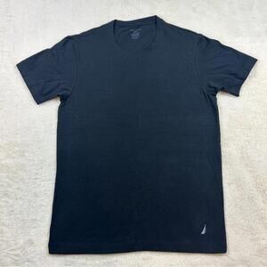 Nautica Men’s Navy Blue Short Sleeve T-Shirt Casual Tee Crew Neck Size Med